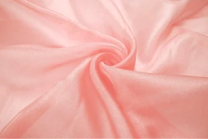Organza kryształek 280cm róż morelowy